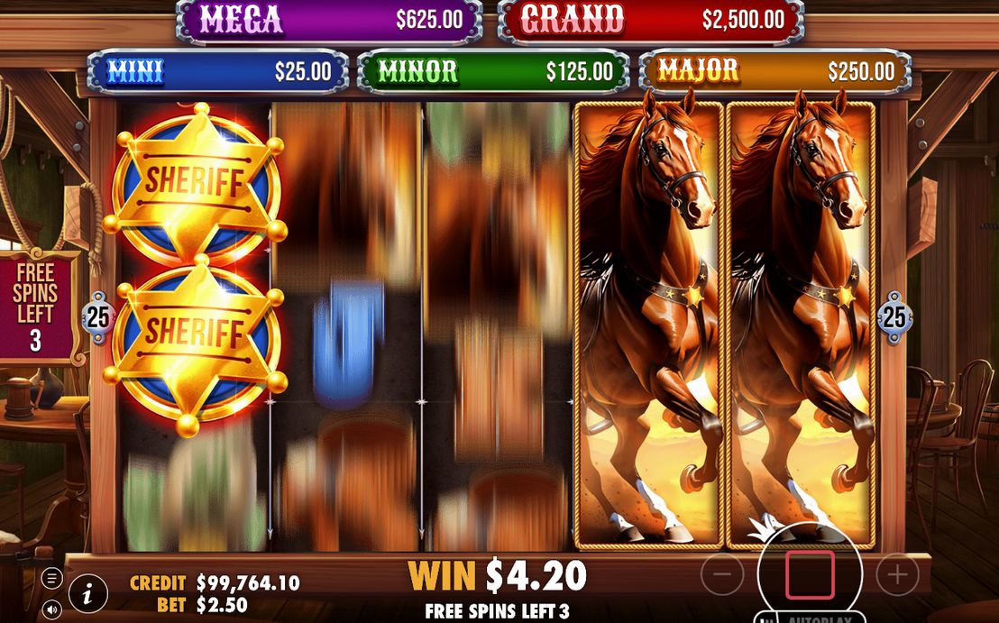 Free Spins-läget där Expanding Wild växer fram
