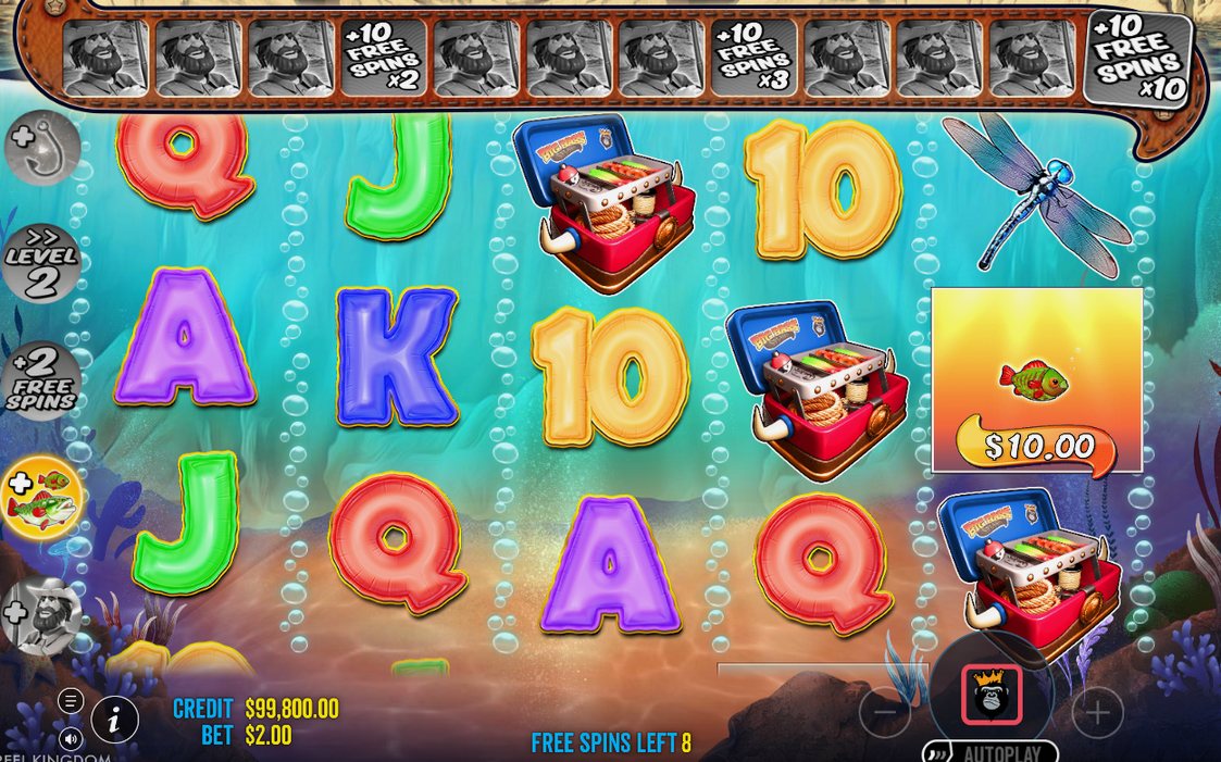 Insamlade pengavärden och Multiplier-nivå i Free Spins